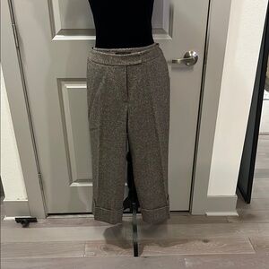 Stylish Herringbone light brown Wool Trousers